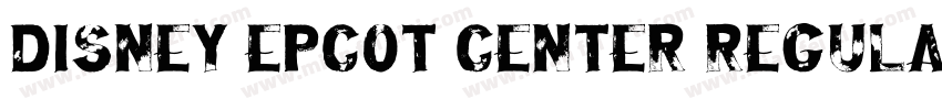 Disney Epcot Center Regular字体转换